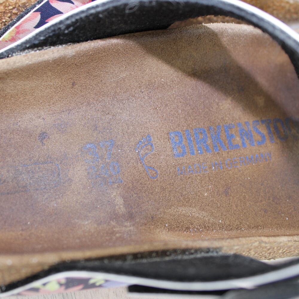 Birkenstock Gizeh Womens 6-6.5 EU 37 Floral Birko-Flor Thong Sandals - Picture 7 of 7